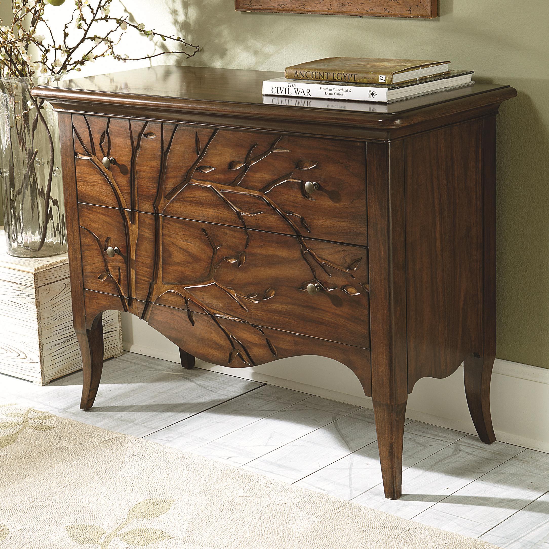 Hammary Hidden Treasures 090-528 2 Drawer Bachelor's Chest with Tree